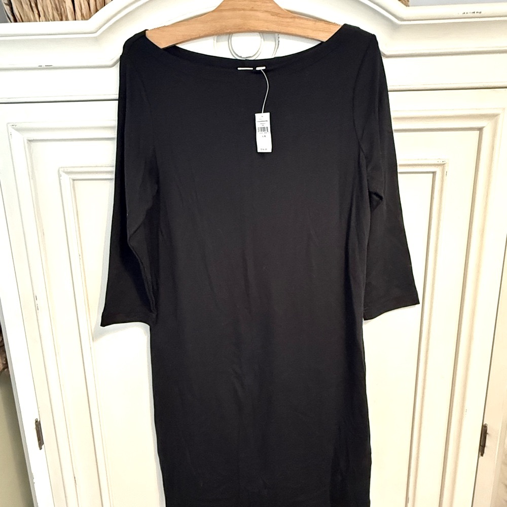 GAP Classic Black MIDI Dress NWT